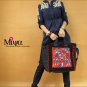 Miyabags D-06 "Merry" Chinese Stylish Embroidery Denim Shoulder Messenger Bag Handbag