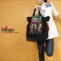 Miyabags D-03 "Happiness" Chinese Stylish Brocade Denim Shoulder Messenger Bag Handbag