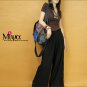 Miyabags D-01 "Dream" Ethnic Fringed Brocade Jacquard Denim Shoulder Tote Bag Handbag