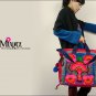 Miya LS-05 "Blue Lotus" Hmong Embroidery Sequins Canvas Tote Shoulder Messenger Bag Handbag