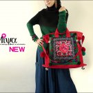 Miya LS-04 "Love of Siam" Handmade Embroidery Ethnic Canvas Shoulder Tote Bag Womem Handbag