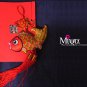 Miya LS-03 "Pink Begonia" Hmong Embroidery Sequins Denim Tote Shoulder Messenger Bag Handbag