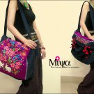 Miya CF-10 "Early Spring" Ethnic Handmade Embroidery denim Female Tote Shoulder Messenger Bag