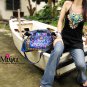 Miya CF-09 "Age of Innocence" Original Ethnic Embroidered Denim Tote Shoulder Book Bag Multi-use