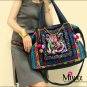 Miya CF-06 "Twin Pheonix " Ethnic Flower Sequin Embroidery Tote Messenger Shoulder Bag Handbag