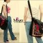 Miya CF-04 "Blossom" Ethnic Embroidery Tote Multi-use Female Shoulder Messenger Canvas Bag