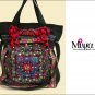Miya CF-04 "Blossom" Ethnic Embroidery Tote Multi-use Female Shoulder Messenger Canvas Bag