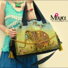Miya CF-03 "Elephant" Ethnic Embroidery Shoulder Messenger Tote Gym Travel Bag Multi-use