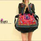 Miya CF-01 "Red Lover" Ethnic Embroidery Shoulder Messenger Tote Gym Travel Bag Multi-use