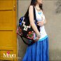 Miyabags II-09 "Blue" Ethnic Hmong Vintage Handmade Embroidered Female Book Messenger HandBag