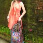 Miyabags II-06 "Plum" Ethnic Vintage Handmade Embroidered Canvas Book Bag Backpack