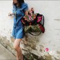 Miyabags II-05 "Old Story" Thai Vintage Style Embroidery Messenger Shoulder Bag Handbag