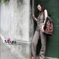 Miyabags II-04 "Ancient" Thai Vintage Style Embroidery Canvus Messenger Shoulder Bag Backpack