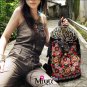 Miyabags II-04 "Ancient" Thai Vintage Style Embroidery Canvus Messenger Shoulder Bag Backpack
