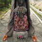 Miyabags II-04 "Ancient" Thai Vintage Style Embroidery Canvus Messenger Shoulder Bag Backpack
