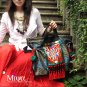 Miyabags II-02 "Charm" Thai Vintage Style Embroidery Messenger Shoulder Bag Handbag