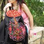 Miyabags II-03 "Distant" Thai Vintage Style Embroidery Messenger Shoulder Bag Backpack