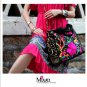 Miya SE-15 "Vivid" Ethnic Double-sided Embroidery Canvas Shoulde Tote Bag Handbag Purse