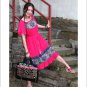 Miya SE-15 "Vivid" Ethnic Double-sided Embroidery Canvas Shoulde Tote Bag Handbag Purse