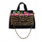 Miya SE-15 "Vivid" Ethnic Double-sided Embroidery Canvas Shoulde Tote Bag Handbag Purse