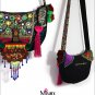 Miya SE-11 "Bouquet" Ethnic Indian Style Hand-Beaded Handmade Canvas Shoulder Bag