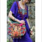 Miya SE-10 "Bodhi Leaf" Ethnic Indian Style Hand-Beaded Handmade Canvas Shoulder Bag