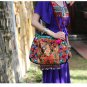 Miya SE-10 "Bodhi Leaf" Ethnic Indian Style Hand-Beaded Handmade Canvas Shoulder Bag