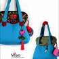 Miya SE-07 "Joy" Ethnic Hand-Beaded Embroidery Handmade Canvas Shoulder Tote Bag
