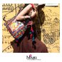 Miya SE-05 "Brahma Secret " Ethnic Indian Style Hand-Beaded Handmade Canvas Shoulder Bag