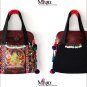 Miya SE-05 "Brahma Secret " Ethnic Indian Style Hand-Beaded Handmade Canvas Shoulder Bag