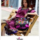Miya SE-04 "Dawn" Ethnic Customs Embroidered Canvas Handbag Shoulder Tote Bag Purse