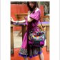 Miya SE-04 "Dawn" Ethnic Customs Embroidered Canvas Handbag Shoulder Tote Bag Purse