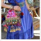 Miya SE-03 "Fragrant Mystery" Ethnic Handmade Embroidery Beaded Shoulder Messenger Tote Handbag New