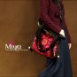 Miyabags DE-06 "Blooming" Handmade Enthic Embroidery Canvas Shoulder Bag Tote Bookbag