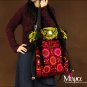 Miyabags DE-06 "Blooming" Handmade Enthic Embroidery Canvas Shoulder Bag Tote Bookbag