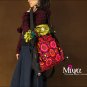 Miyabags DE-06 "Blooming" Handmade Enthic Embroidery Canvas Shoulder Bag Tote Bookbag