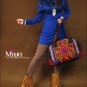 Miyabags DE-08 "Passion" Ethnic Embroidery Denim Shoulder Messenger Bag Tote Bookbag