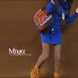 Miyabags DE-08 "Passion" Ethnic Embroidery Denim Shoulder Messenger Bag Tote Bookbag