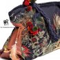 Guduo 2011 - 01 "Peacock" Ethnic Hand Beaded double-sides Embroidery Brocade Messenger Shoulder Bag