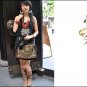 Guduo 2011 - 04 "Artistic" Ethnic Flower Embroidery Canvas Messenger Shoulder Tote Handbag