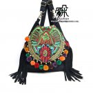 Guduo 2011 - 05 "Essence of Happiness" Ethnic Embroidery Canvas Messenger Shoulder Tote Backpack