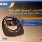RCA Portable Sound System W/Rotatable DOck for iPOd and iPhone - Ri383 - NEW
