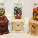 Hand-made Wooden Candy Dispenser - M&M Peanut Skittles Snack - Wood Candy Dispenser