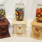 Hand-made Wooden Candy Dispenser - M&M Peanut Skittles Snack - Wood Candy Dispenser
