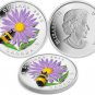 Canada 2012 Aster w Murano Venetian Glass Bumblebee $20 Pure Silver Color Proof