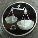RUSSIA 2 RUBLE 2002 SILVER PROOF LIBRA IN CAPSULE RARE COIN