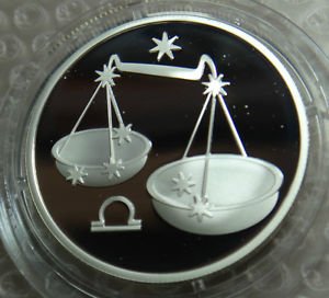 RUSSIA 2 RUBLE 2002 SILVER PROOF LIBRA IN CAPSULE RARE COIN