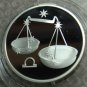 RUSSIA 2 RUBLE 2002 SILVER PROOF LIBRA IN CAPSULE RARE COIN