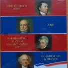 AMERICAN PRESIDENTIAL $1 P & D 2008 SET STILL WRAP IN PLASTIC MINT UNC CONDITION