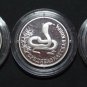 RUSSIA 3 X 1 RUBLE 1994 SILVER PROOF IN CAPSULE RED BOOK RARE COINS